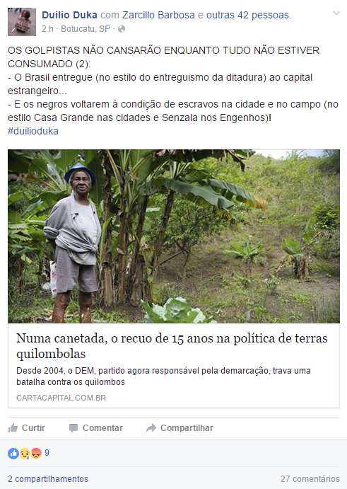 QULIOMBOLA - DUILIO DUKA - FACEBOOK