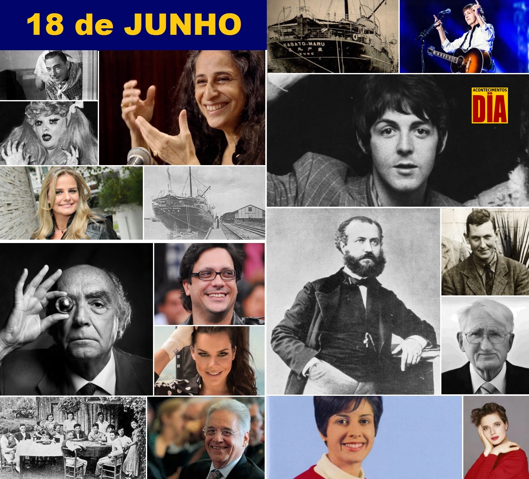 18 de junho - Acontecimentos do Dia - Capa