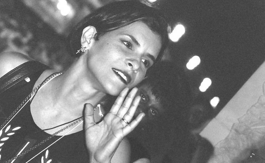 A cantora Marina Lima, em imagem de 1995