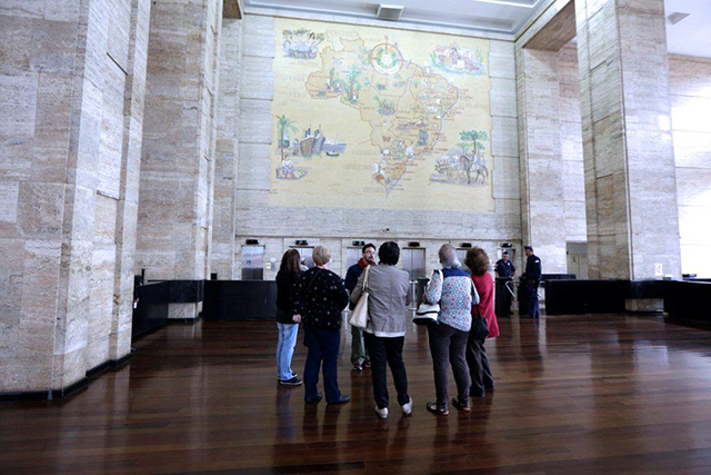 Visitantes na Prefeitura de São Paulo