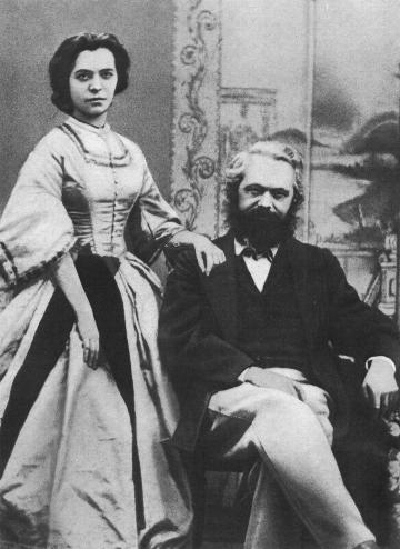 Karl Marx com sua esposa