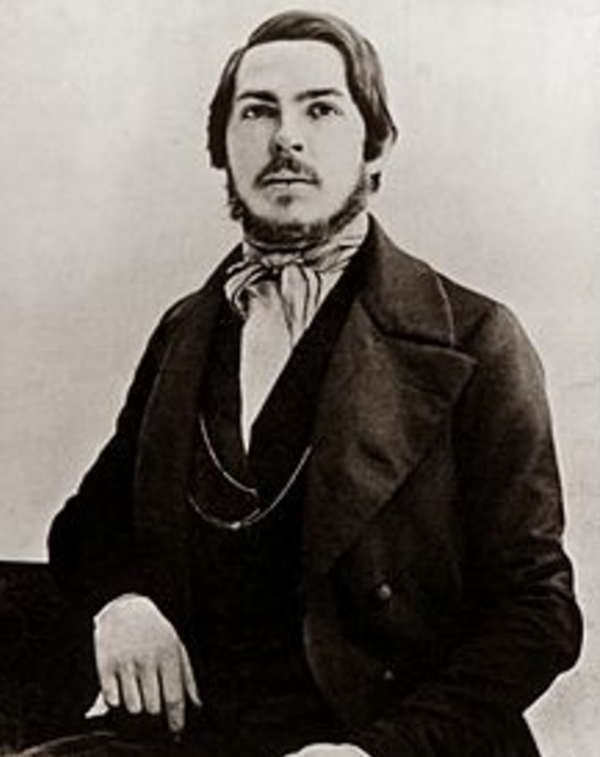 Engels, aos 25 anos, em 1845.
