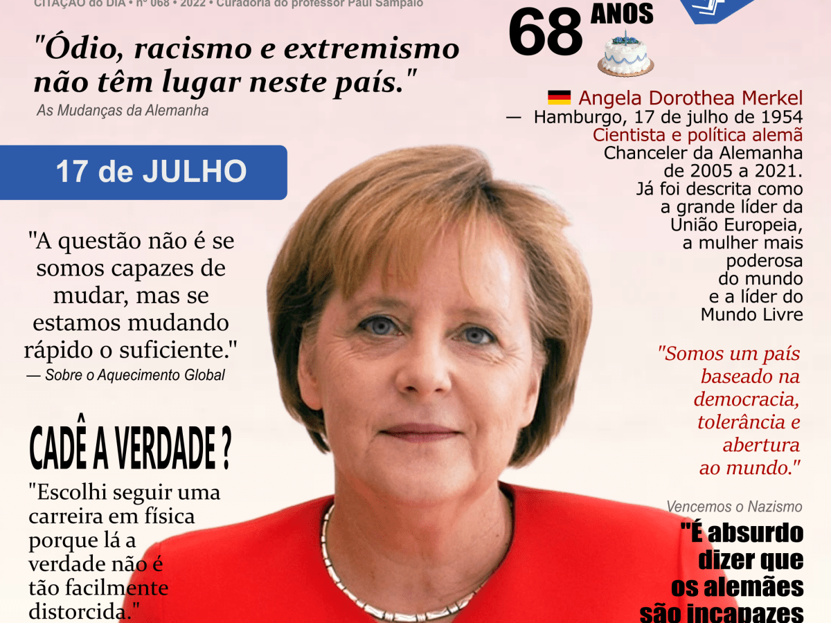As Mudanças da Alemanha • Angela Merkel • 68&nbsp;Anos