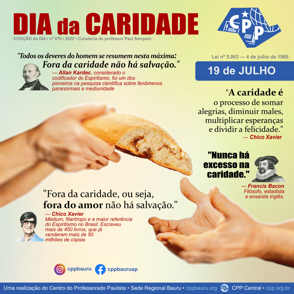 Dia da Caridade • 19 de&nbsp;Julho